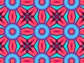 Geometric seamless background with shape abstract and kaleidoscope square repetition Royalty Free Stock Photo