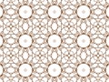 Geometric seamless background with shape abstract and kaleidoscope square repetition. Abstract white and brown gradient background