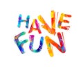 Have fun! Rainbow triangular letters