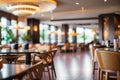 Hotel Lobby Bar And Restaurant Interior For Background