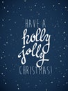 `Have a holly jolly Christmas` with lots of stars