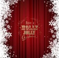 Have a holly jolly Christmas with many snowflakes Royalty Free Stock Photo