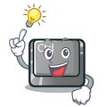 Have an idea ctrl button on the cartoon keyboard Royalty Free Stock Photo