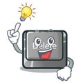 Have an idea delete button toys in shape cartoon Royalty Free Stock Photo