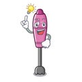 Have an idea immersion blender in the cartoon shape Royalty Free Stock Photo