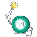 Have an idea Maker coin mascot cartoon