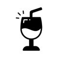 Have a look at this amazing icon of drink glass, wine glass vector design