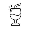 Have a look at this amazing icon of drink glass, wine glass vector design