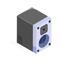 Have a look at this amazing isometric icon of speaker, audio system vector