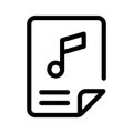 Have a look at this creative icon of audio music file in modern style