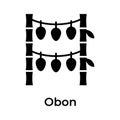 Have a look at this creatively crafted icon of Obon festival, Obon event celebration