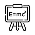 Have a look at this outline icon showing physics lecture