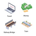 Travelling Isometric Icons Pack