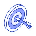 Have a look at this visually perfect icon of dartboard, target, aim, objective vector design Royalty Free Stock Photo