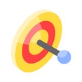 Have a look at this visually perfect icon of dartboard, target, aim, objective vector design Royalty Free Stock Photo