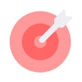 Have a look at this visually perfect icon of dartboard, target, aim, objective vector design Royalty Free Stock Photo