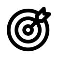 Have a look at this visually perfect icon of dartboard, target, aim, objective vector design Royalty Free Stock Photo