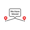We have moved like geotag place