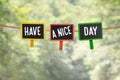 Have a nice day on board Royalty Free Stock Photo