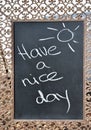 Have a nice day sign Royalty Free Stock Photo