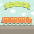 Have a nice train trip Royalty Free Stock Photo