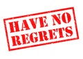 HAVE NO REGRETS Royalty Free Stock Photo