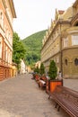 Have a seat at Brasov, in Romania. Royalty Free Stock Photo