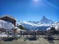 Have a seat in front of majestic Matterhorn mountain, Zermatt, Switzerland