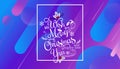 Have very Merry Christmas and Happy New Year we wish you lettering logo on gradient background, Design template with Royalty Free Stock Photo