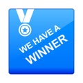 Winner button Royalty Free Stock Photo