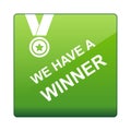 Winner button Royalty Free Stock Photo