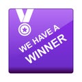 Winner button Royalty Free Stock Photo