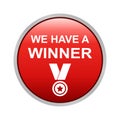 Winner button Royalty Free Stock Photo