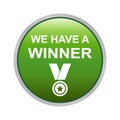Winner button Royalty Free Stock Photo