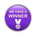 Winner button Royalty Free Stock Photo