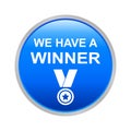 Winner button Royalty Free Stock Photo