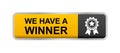 Winner button Royalty Free Stock Photo
