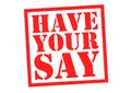HAVE YOUR SAY Royalty Free Stock Photo