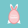 Have Yourself a Very Happy Easter Easter Bunny Ears Vector illustration Royalty Free Stock Photo