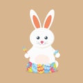 Have Yourself a Very Happy Easter Easter Bunny Ears Vector illustration Royalty Free Stock Photo