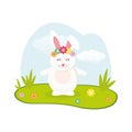 Have Yourself a Very Happy Easter Easter Bunny Ears Vector illustration