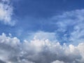 Haveanly clouds float in the top of thesky Royalty Free Stock Photo