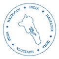 Havelock Island map sticker.