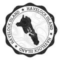 Havelock Island outdoor stamp.