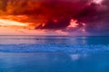 Havelock Island with red sky Royalty Free Stock Photo