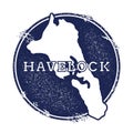 Havelock Island vector map.