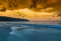 Havelock Island with yesllow sky