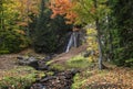 Haven falls in Keweenaw peninsula in Michigan upper peninsula