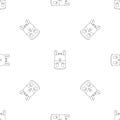 Haversack pattern seamless vector