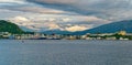 Havila Kystruten Cruise Ship Docked in Bergen Norway Royalty Free Stock Photo